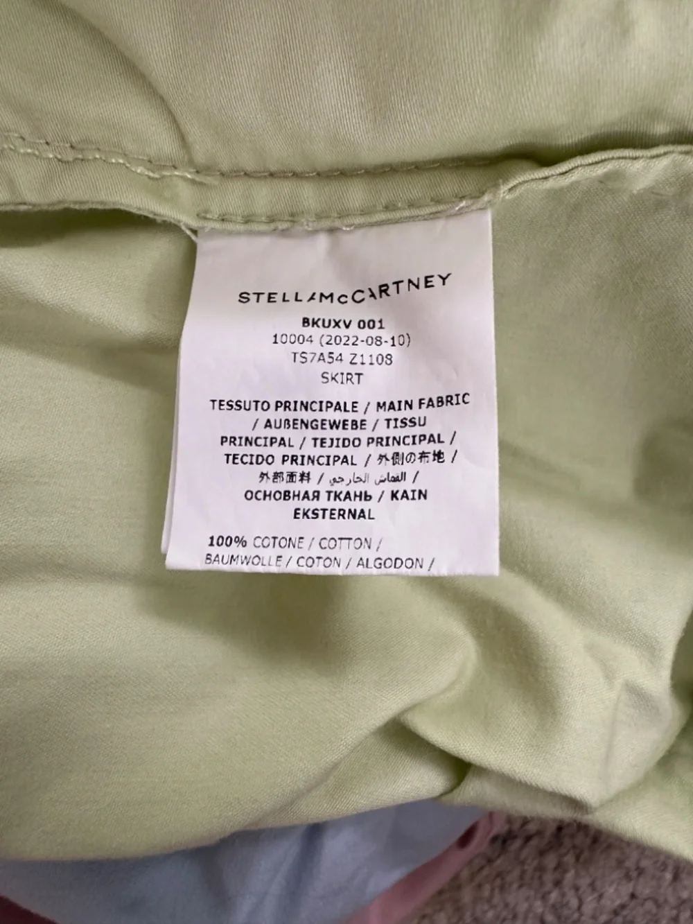 STELLA McCARTNEY KIDS Cotton Pastel Colorblock Midi Skirt Size 10